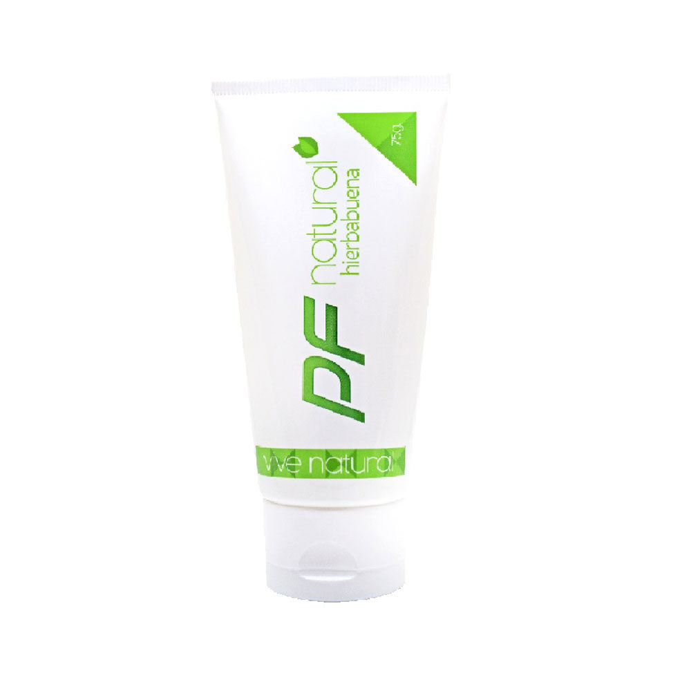 CREMA DENTAL PF NATURAL HIERBABUENA TUBO PLASTICO 75 G