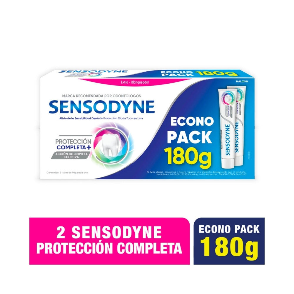 CREMA DENTAL SENSODYNE PROTECCION COMPLETA 90G PREPACK X 2 UNDS