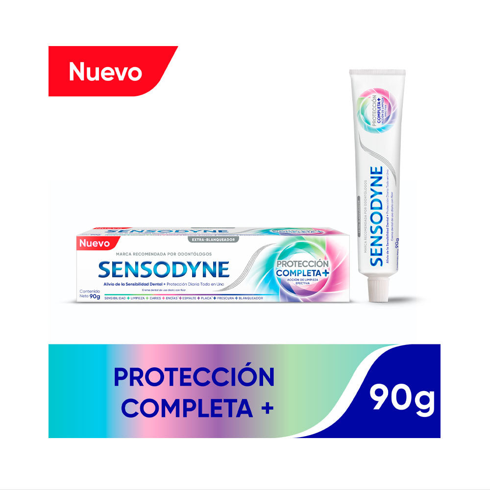 CREMA DENTAL SENSODYNE PROTECCIÓN COMPLETA+ TUBO 90 G