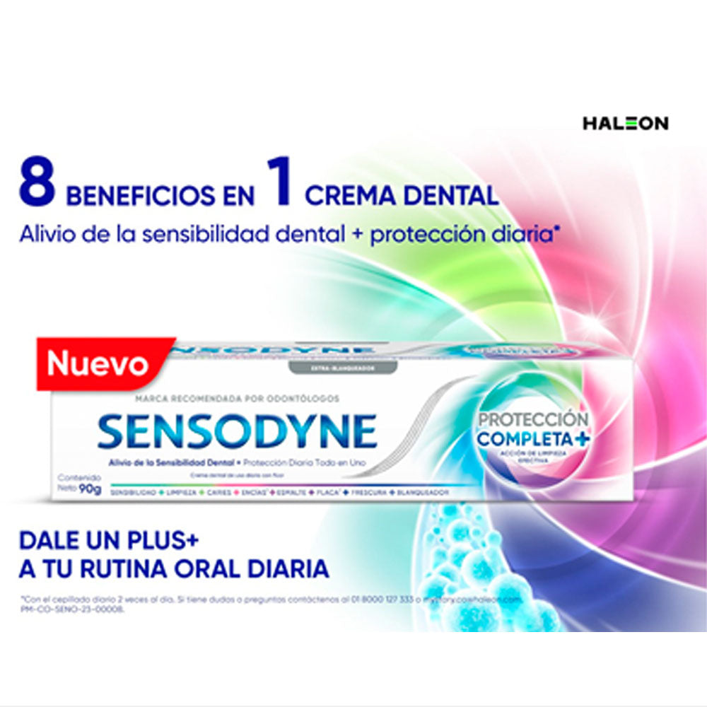CREMA DENTAL SENSODYNE PROTECCIÓN COMPLETA+ TUBO 90 G
