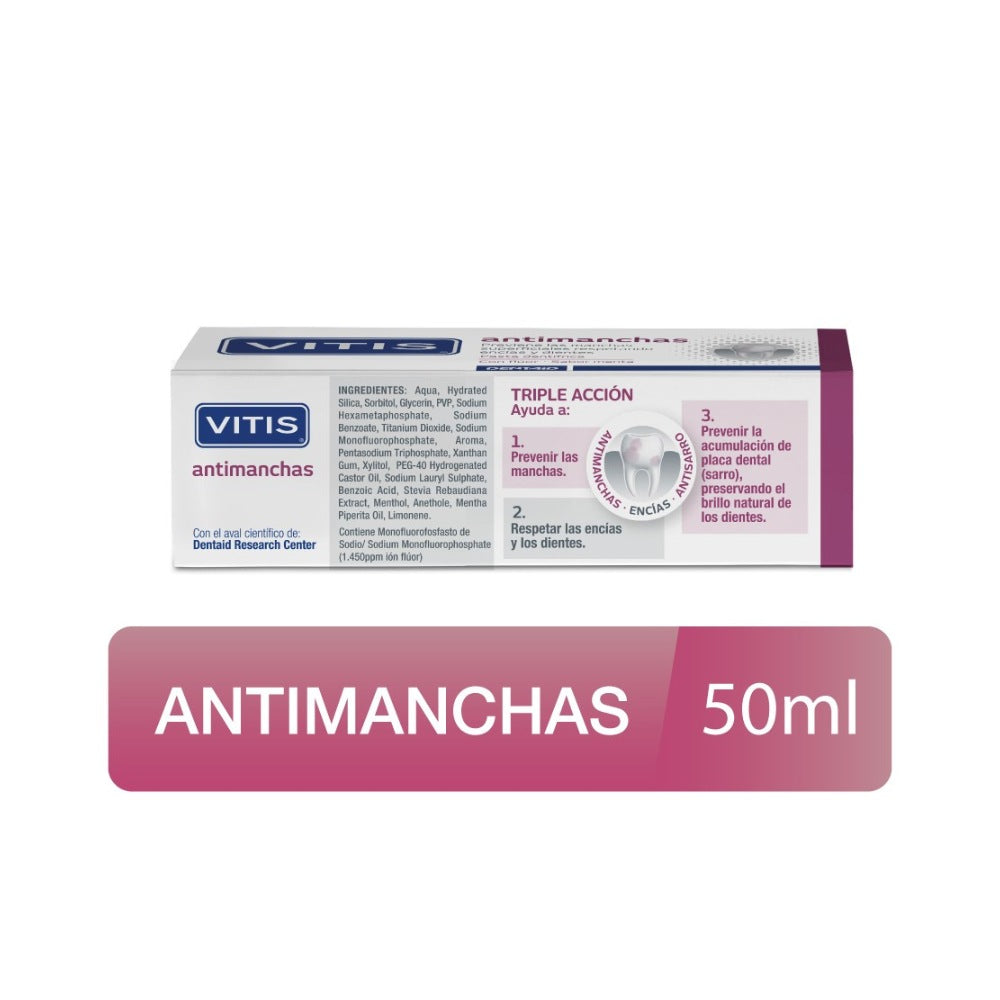 CREMA DENTAL VITIS ANTIMANCHAS CAJA 50 ML