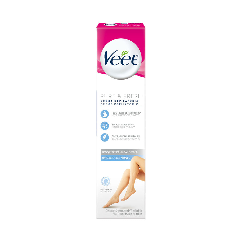 CREMA DEPILATORIA VEET PIEL SENSIBLE TUBO 200 ML