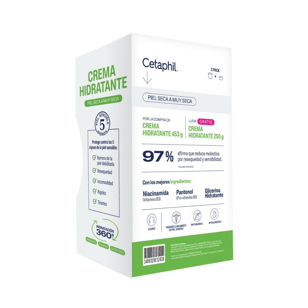 CREMA HIDRATANTE CETAPHIL 453 G GRATIS POTE 250 G