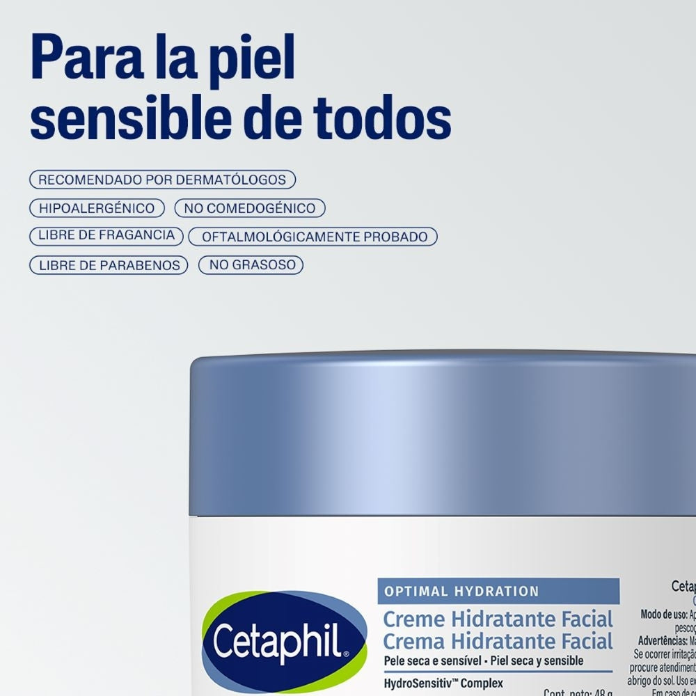 CREMA HIDRATANTE DIA OPTIMAL HYDRATION CETAPHIL POTE 48 G