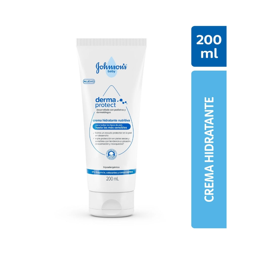 CREMA HIDRATANTE JOHNSON BABY DERMA PROTECT TUBO 200 ML
