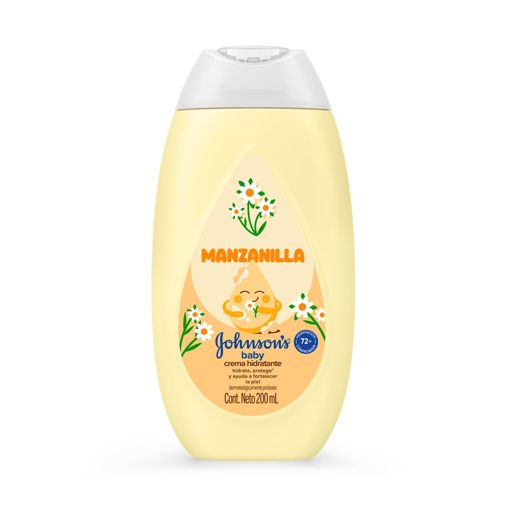 CREMA HIDRATANTE JOHNSONS BABY MANZANILLA FRASCO 200 ML