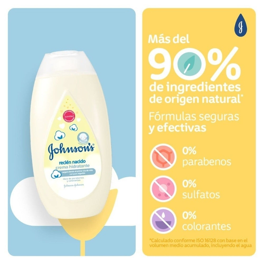 CREMA LIQUIDA JOHNSON BABY RECIEN NACIDO FRASCO 200 ML