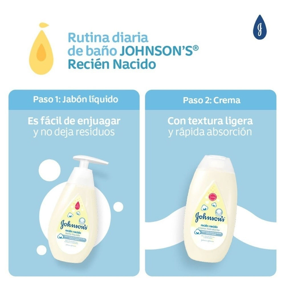 CREMA LIQUIDA JOHNSON BABY RECIEN NACIDO FRASCO 200 ML