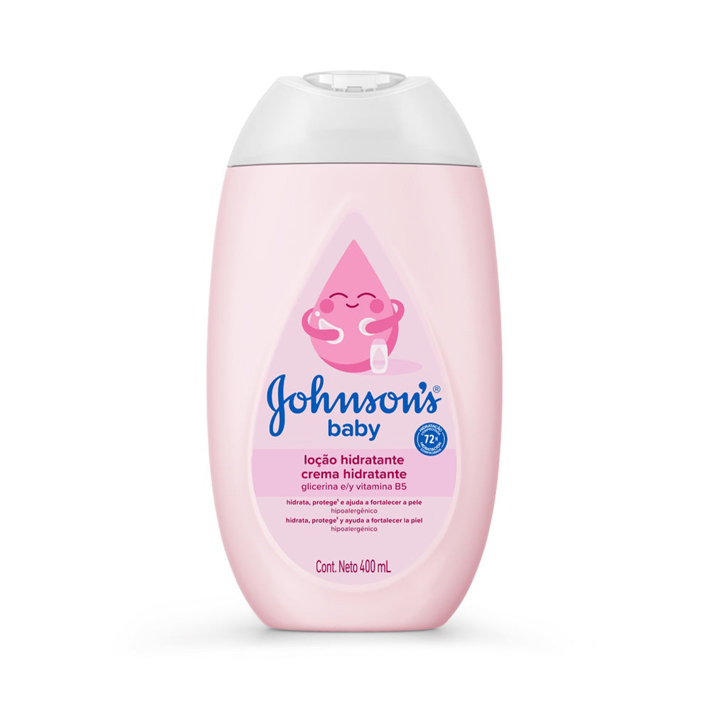 CREMA LIQUIDA JOHNSONS BABY ROSADA FRASCO 400 ML