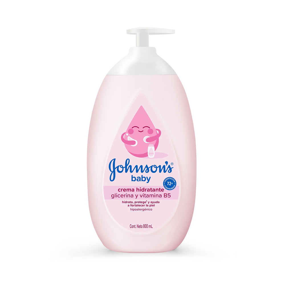 CREMA LIQUIDA JOHNSONS BABY ROSADA FRASCO 800 ML