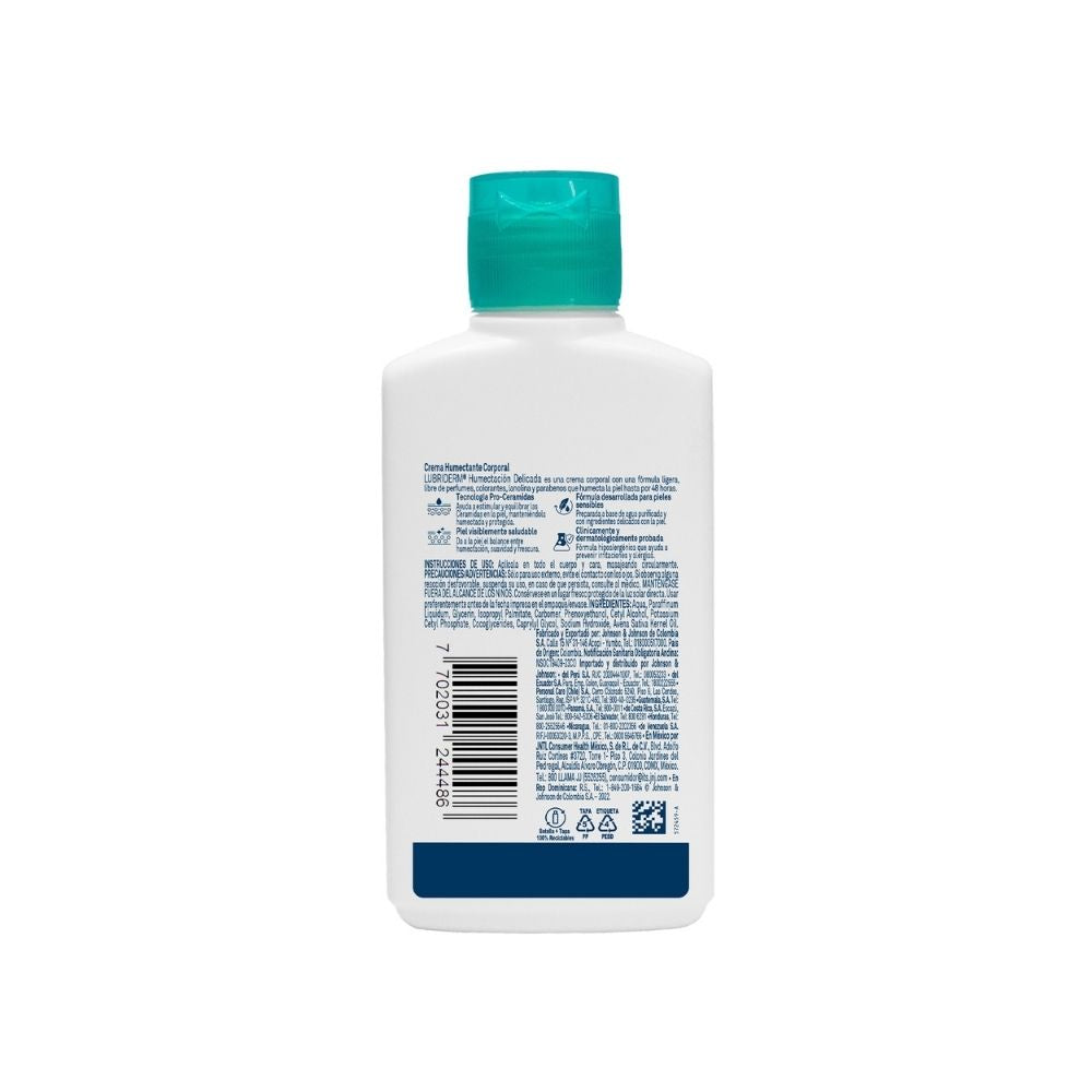 CREMA LUBRIDERM HUMECTACION DELICADA FRASCO 120 ML