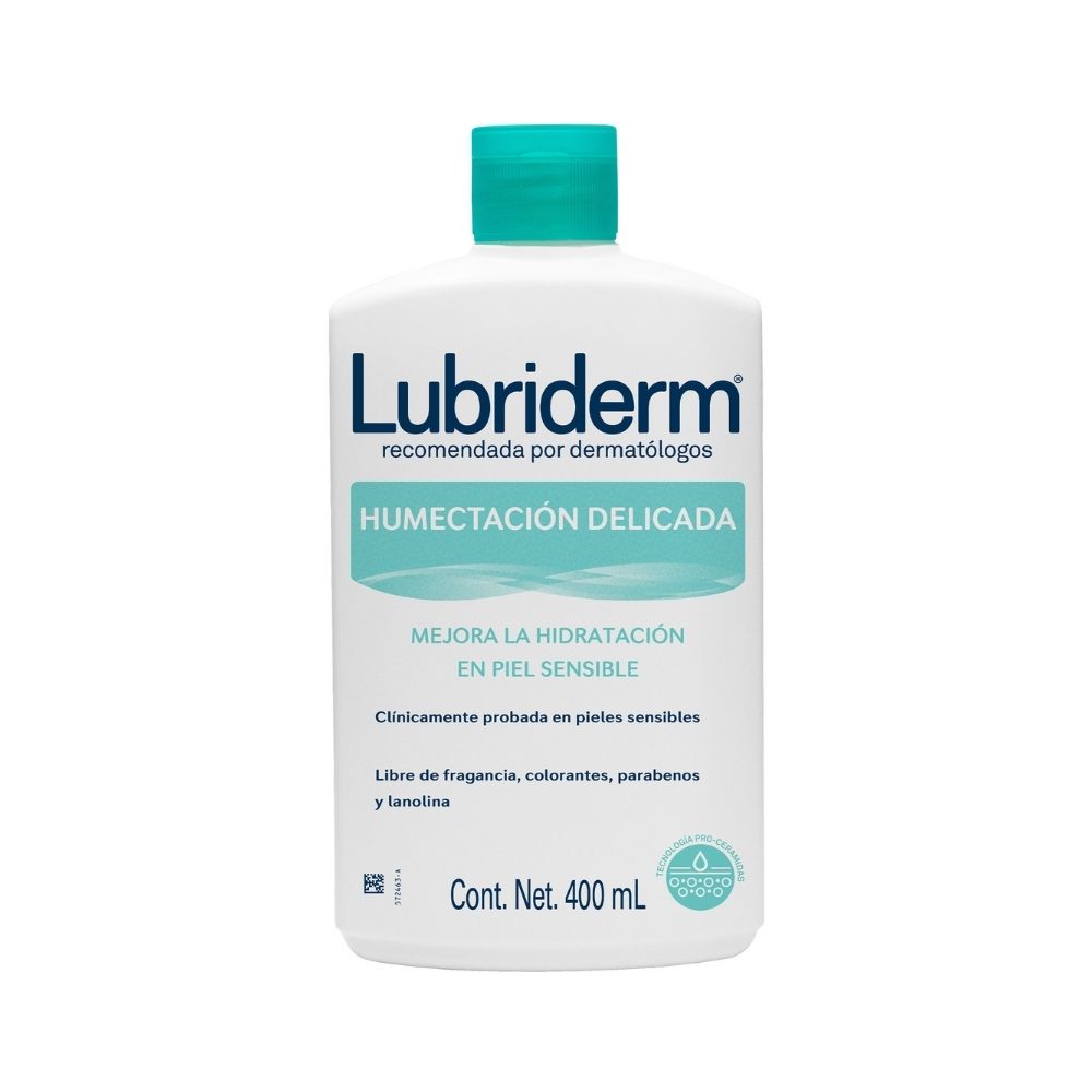 CREMA LUBRIDERM HUMECTACION DELICADA FRASCO 400 ML