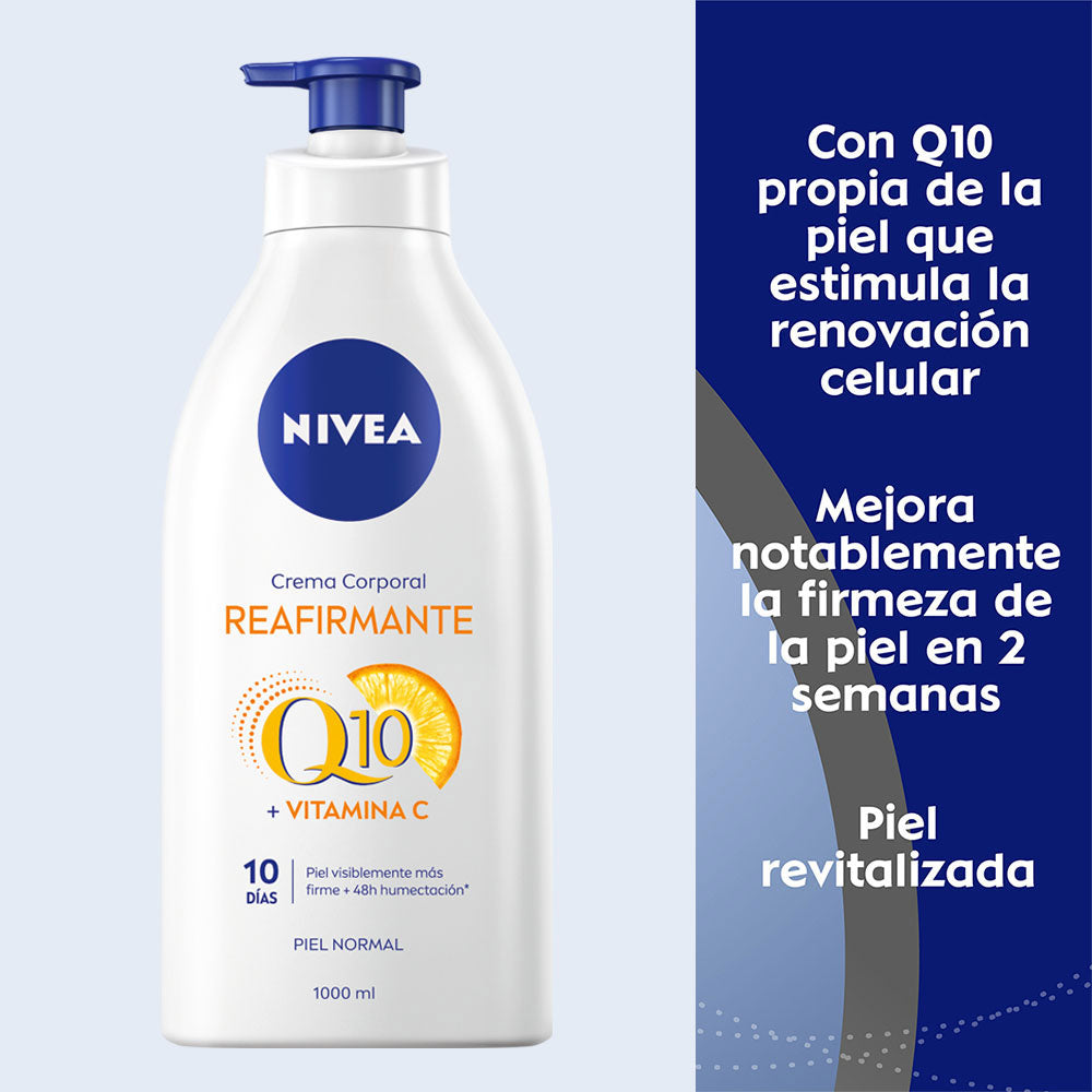 CREMA NIVEA BODY REAFIRMANTE Q10 FRASCO 1000 ML