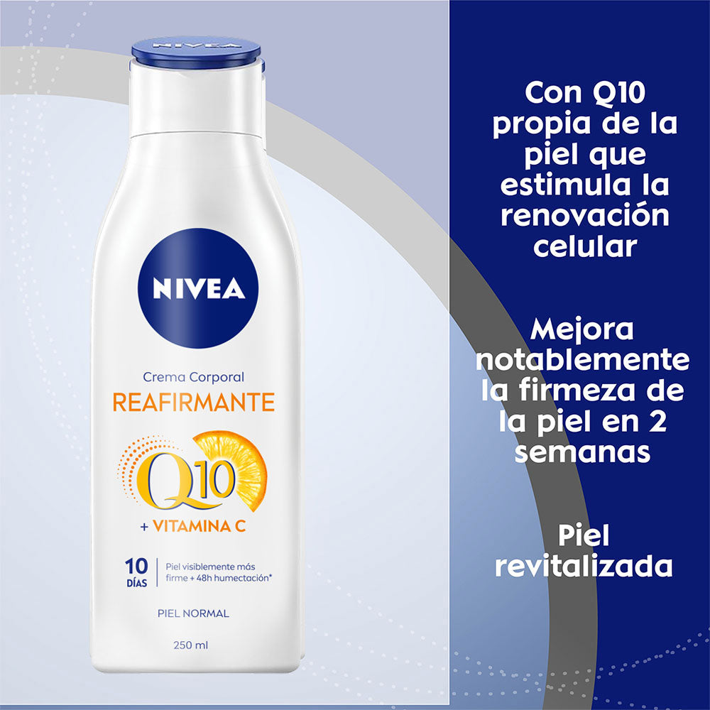 CREMA NIVEA BODY REAFIRMANTE Q10 FRASCO 250 ML