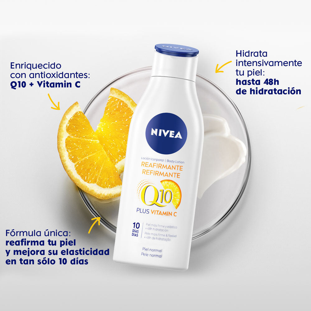 CREMA NIVEA BODY REAFIRMANTE Q10 FRASCO 250 ML