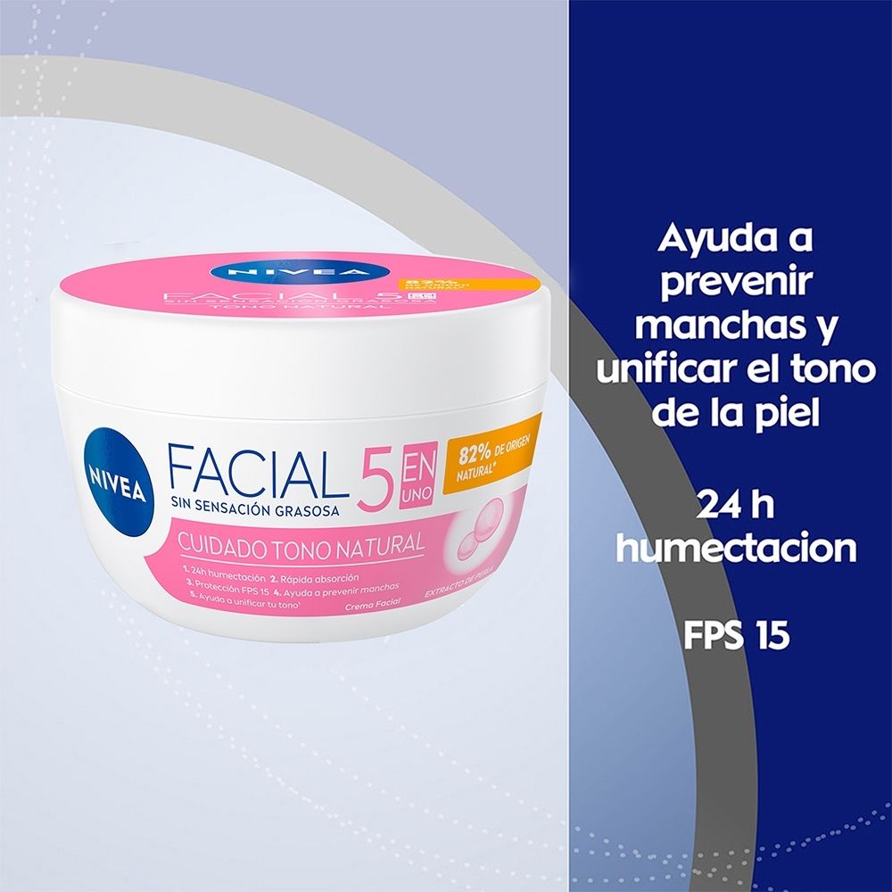 CREMA NIVEA FACIAL CUIDADO ACLARADO NATURAL POTE 100 ML