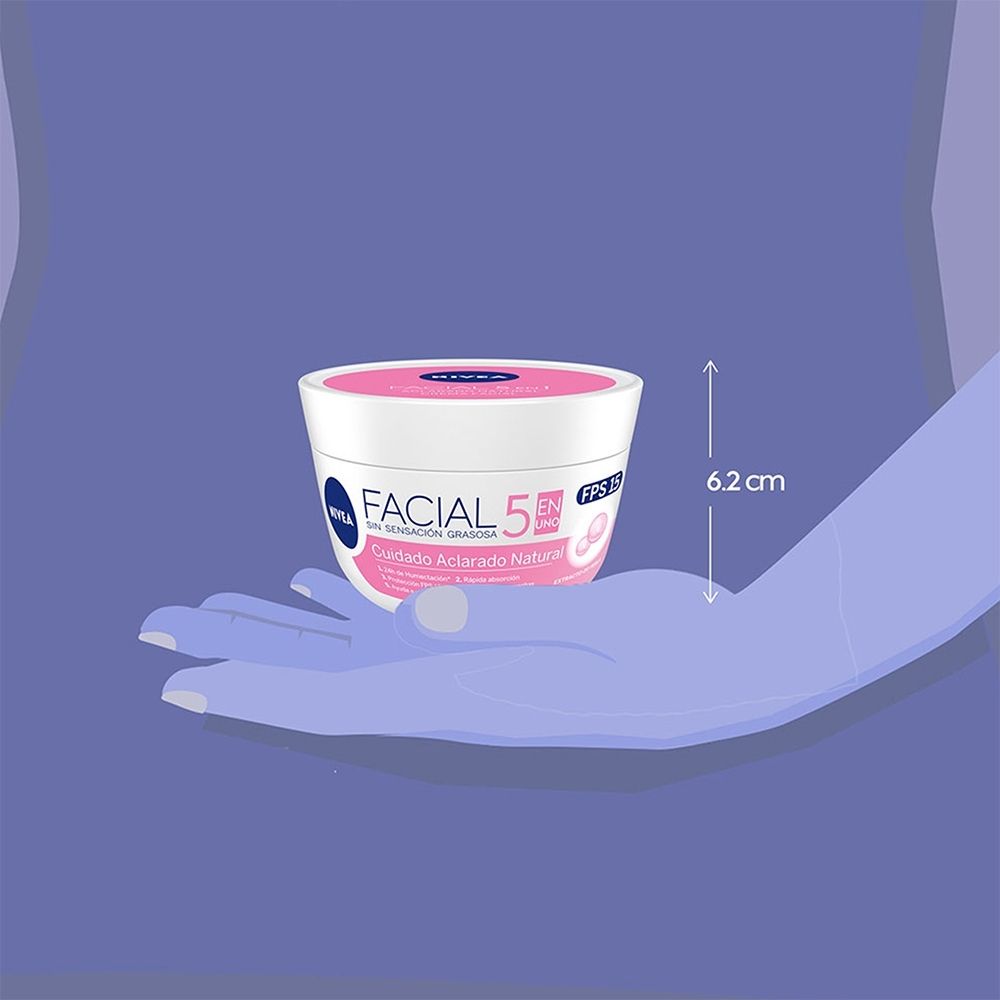 CREMA NIVEA FACIAL CUIDADO ACLARADO NATURAL POTE 50 ML