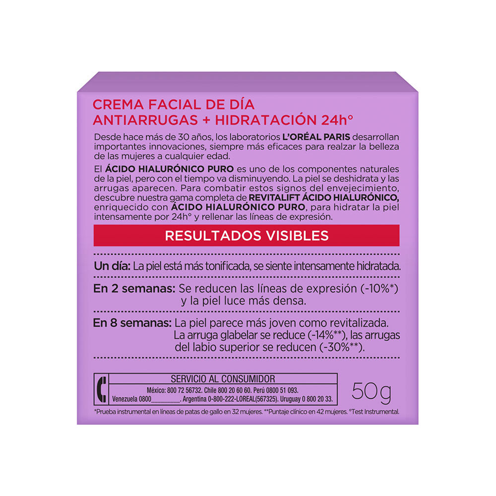 CREMA REVITALIFT HIALURONICO DIA CAJA 50 ML