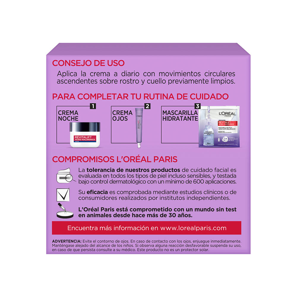 CREMA REVITALIFT HIALURONICO DIA CAJA 50 ML