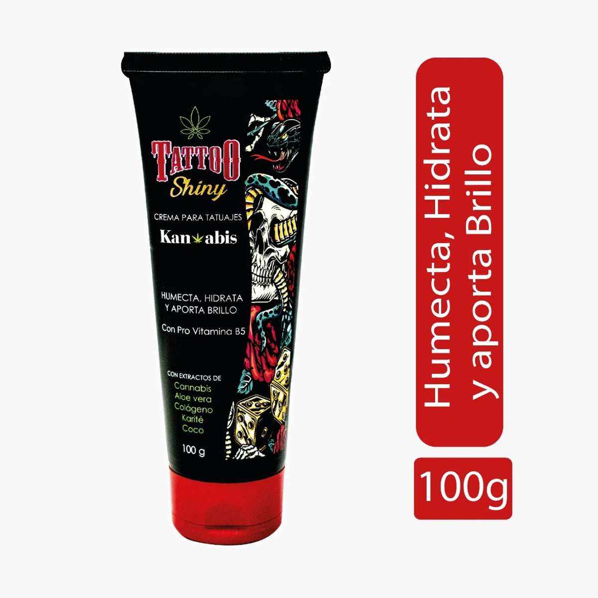 CREMA TATUAJES KANABIS TUBO 100 G