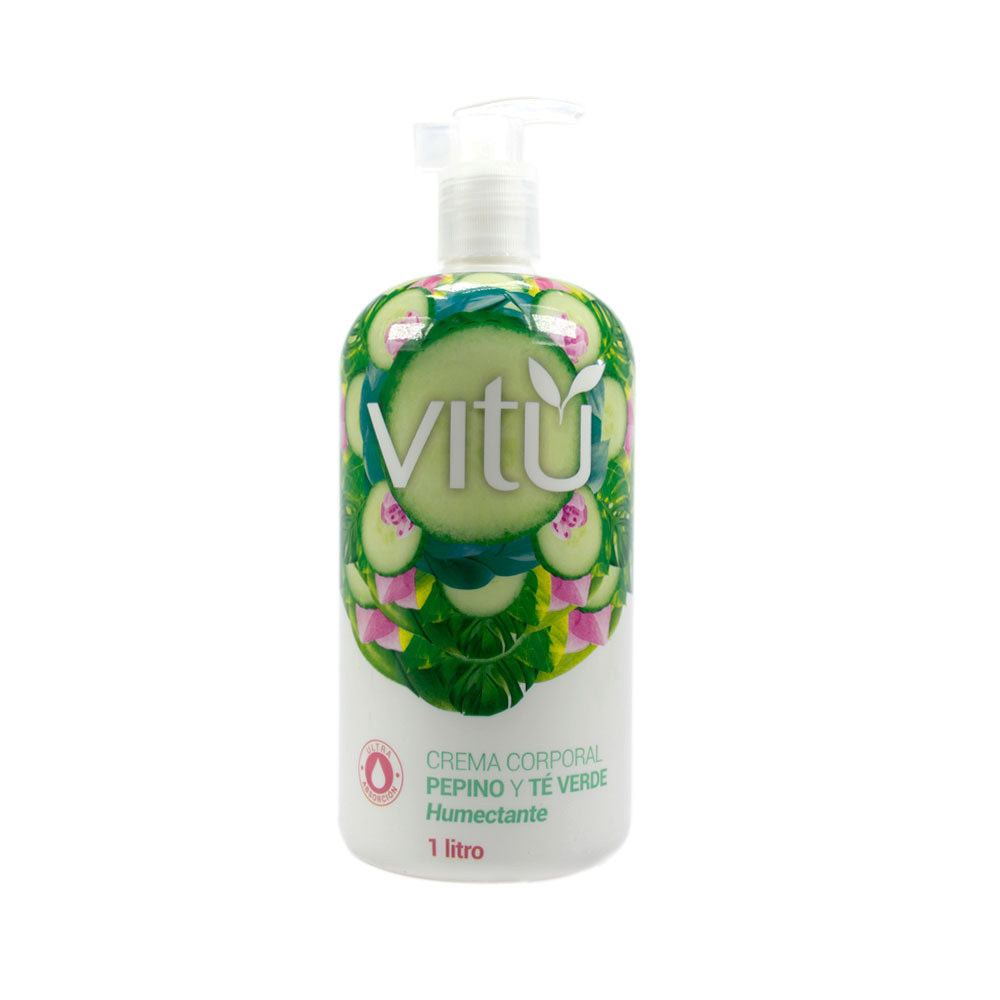 CREMA VITU PEPINO Y TE VERDE FRASCO 1 LITRO