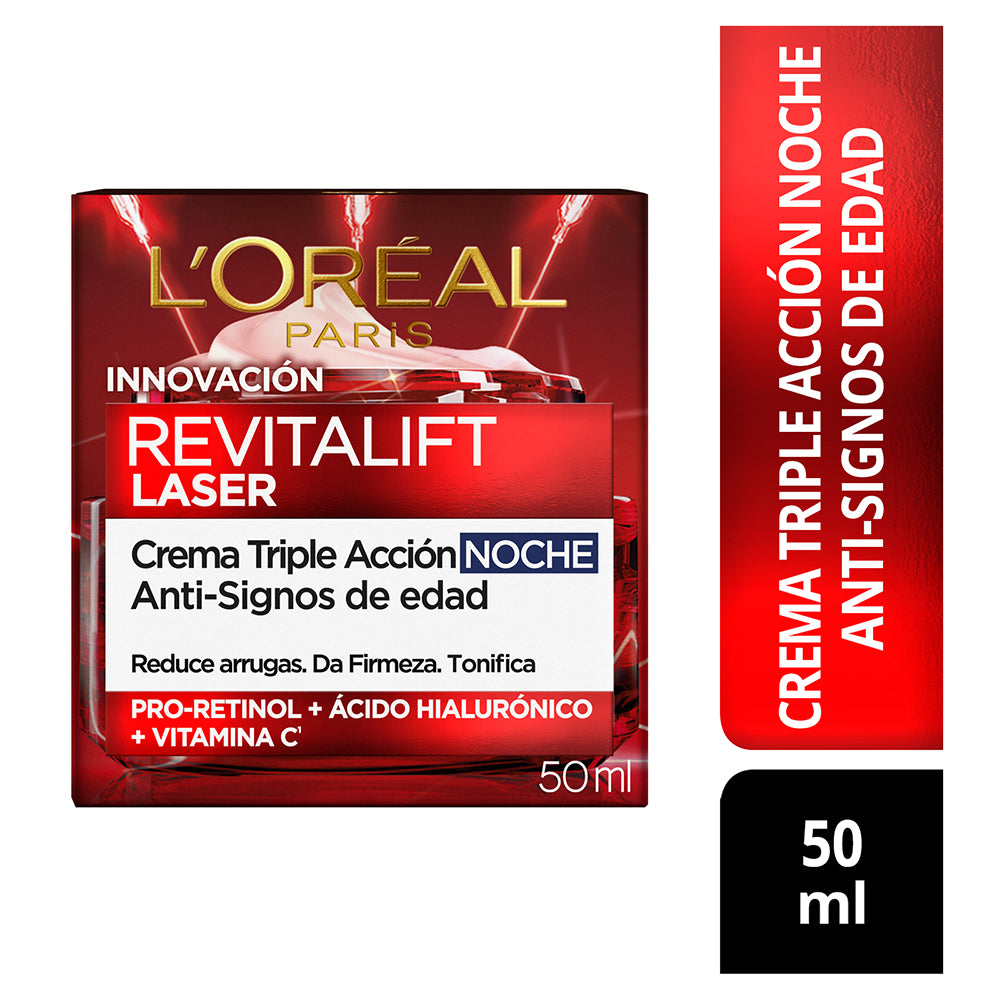 CREMA-NOCHE LOREAL REVITALIFT LASER CAJA 50 ML