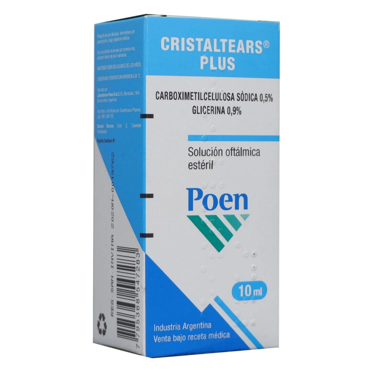 CRISTALTEARS PLUS GOTAS FRASCO 10 ML