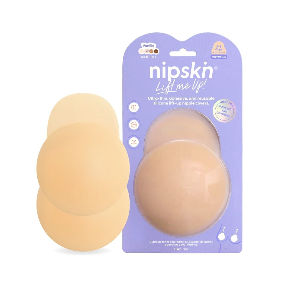 CUBRE PEZONES NIPSKIN REALCE TALLA M VAINILLA CAJA X 1 PAR