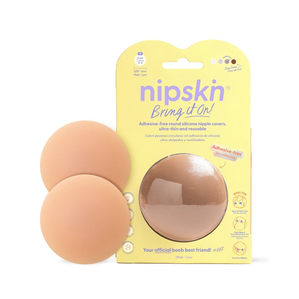 CUBRE PEZONES NIPSKIN SIN ADHESIVO CAPPUCCINO (M) CAJA X 1 UND