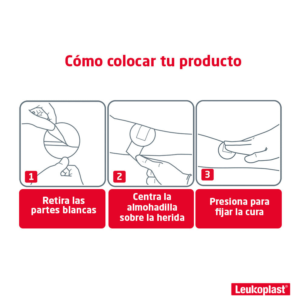 CURA REDONDA LEUKOPLAST ESTANDAR CAJA X 100 UNDS