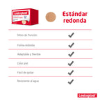 CURA REDONDA LEUKOPLAST ESTANDAR CAJA X 100 UNDS