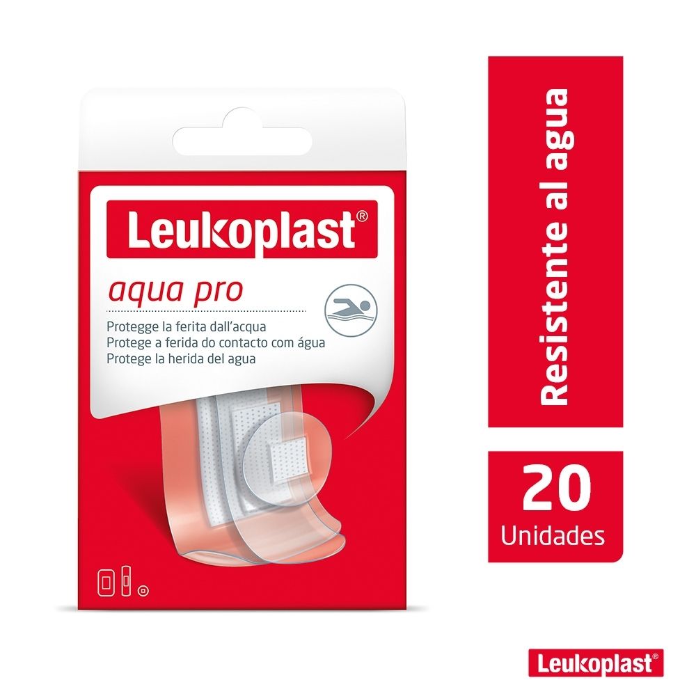 CURAS LEUKOPLAST AQUA PRO SURTIDA CAJA X 20 UNDS