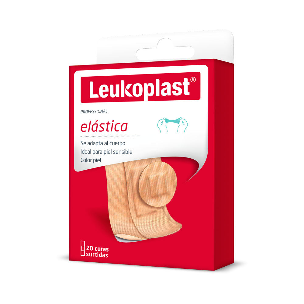 CURAS LEUKOPLAST ELASTICAS SUTIDAS CAJA X 20 UNDS