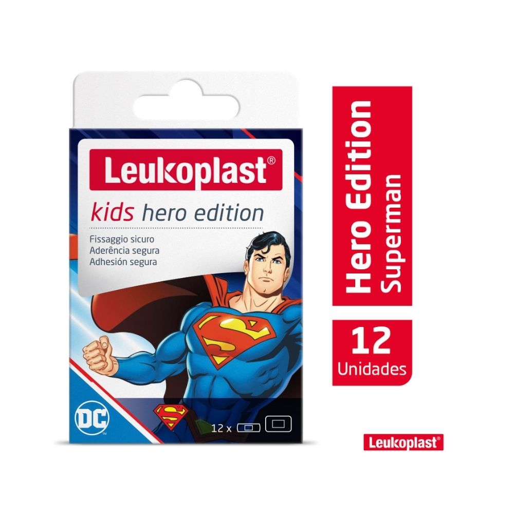 CURAS LEUKOPLAST SUPERMAN CAJA X 12 UNDS