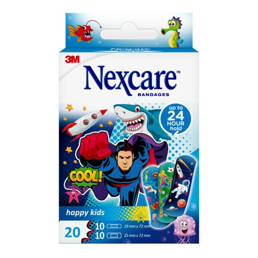 CURAS NEXCARE HAPPY KIDS COOL SURTIDO CAJA X 20 UNDS