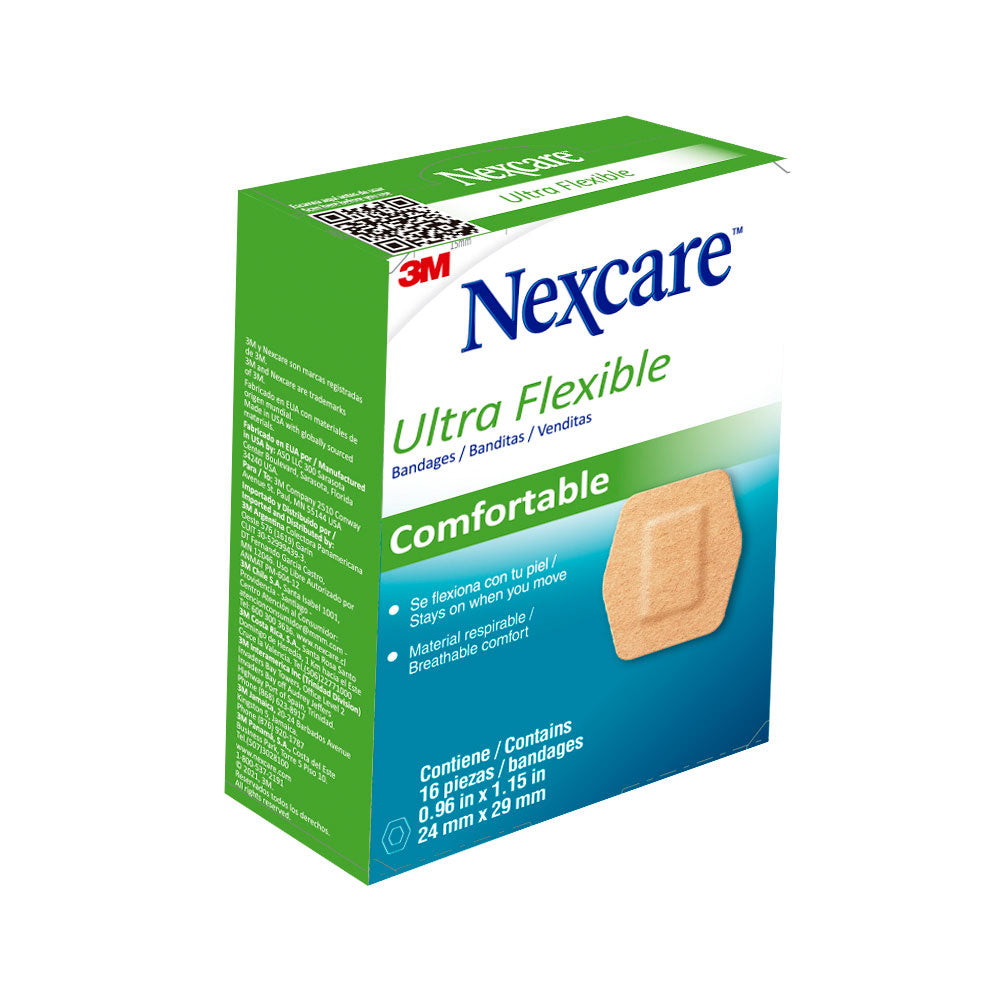 CURAS ULTRAFLEXIBLES 3M NEXCARE CAJA X 16 UNDS