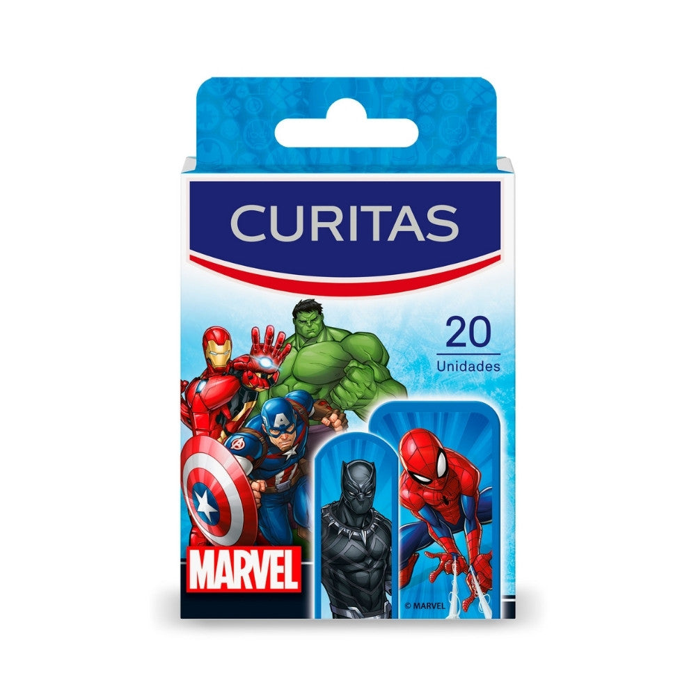 CURITAS KIDS MARVEL AVENGERS SURTIDO CAJA X 20 UNDS