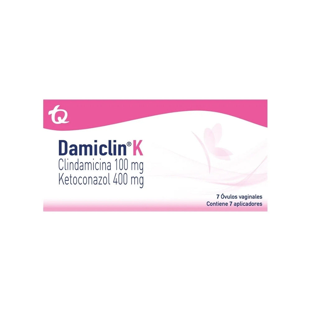 DAMICLIN K OVULOS 100MG/400MG CAJA X 7 UNDS