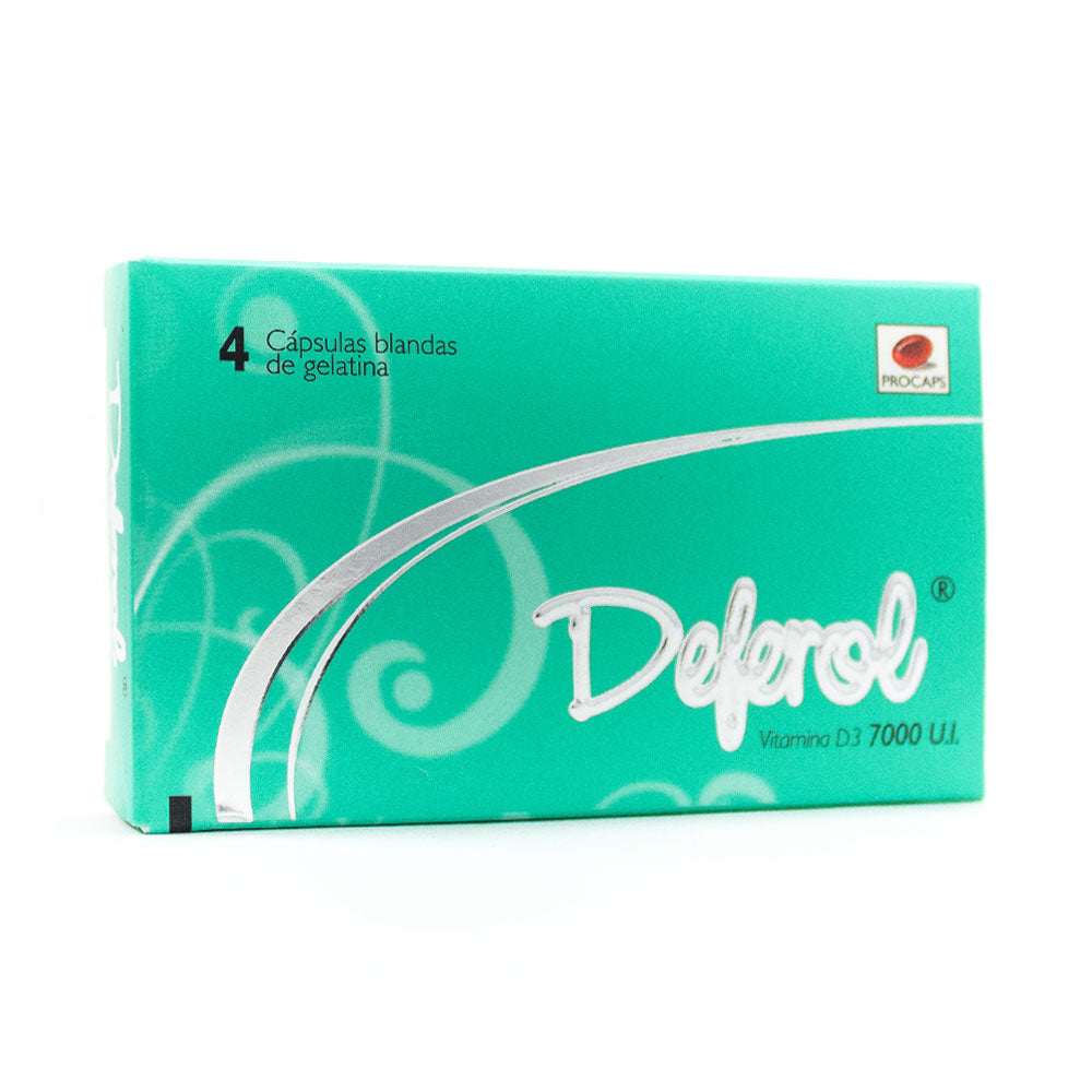 DEFEROL CBG CAPSULAS BLANDAS 7000UI CAJA X 4 UNDS