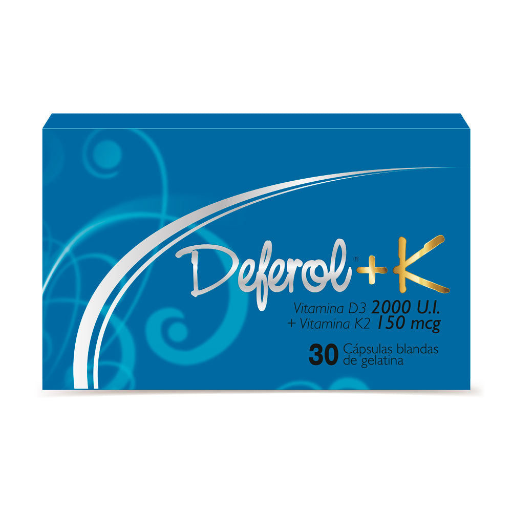 DEFEROL K CAPSULAS BLANDAS 2000 UI/150 MG CAJA X 30 UNDS