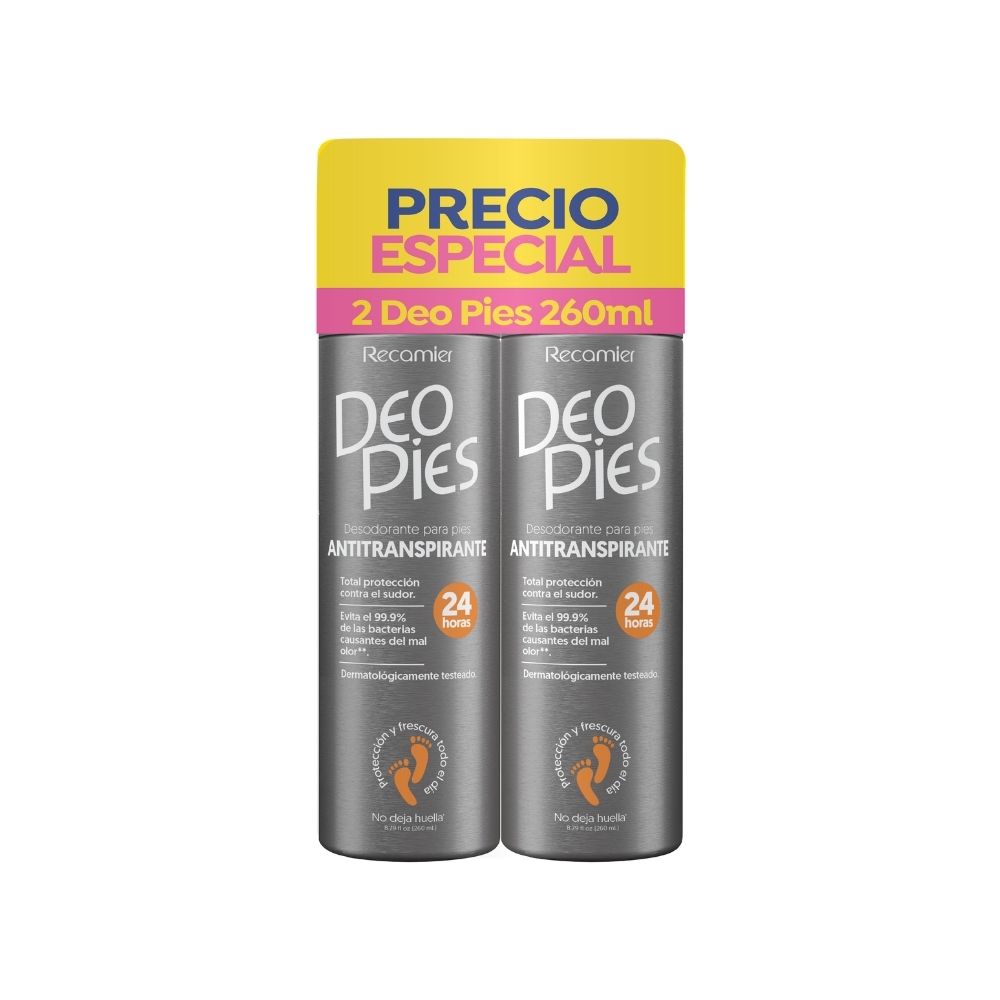 DEO PIES PE ANTITRANSPIRANTE AEROSOL 2 X 260 ML