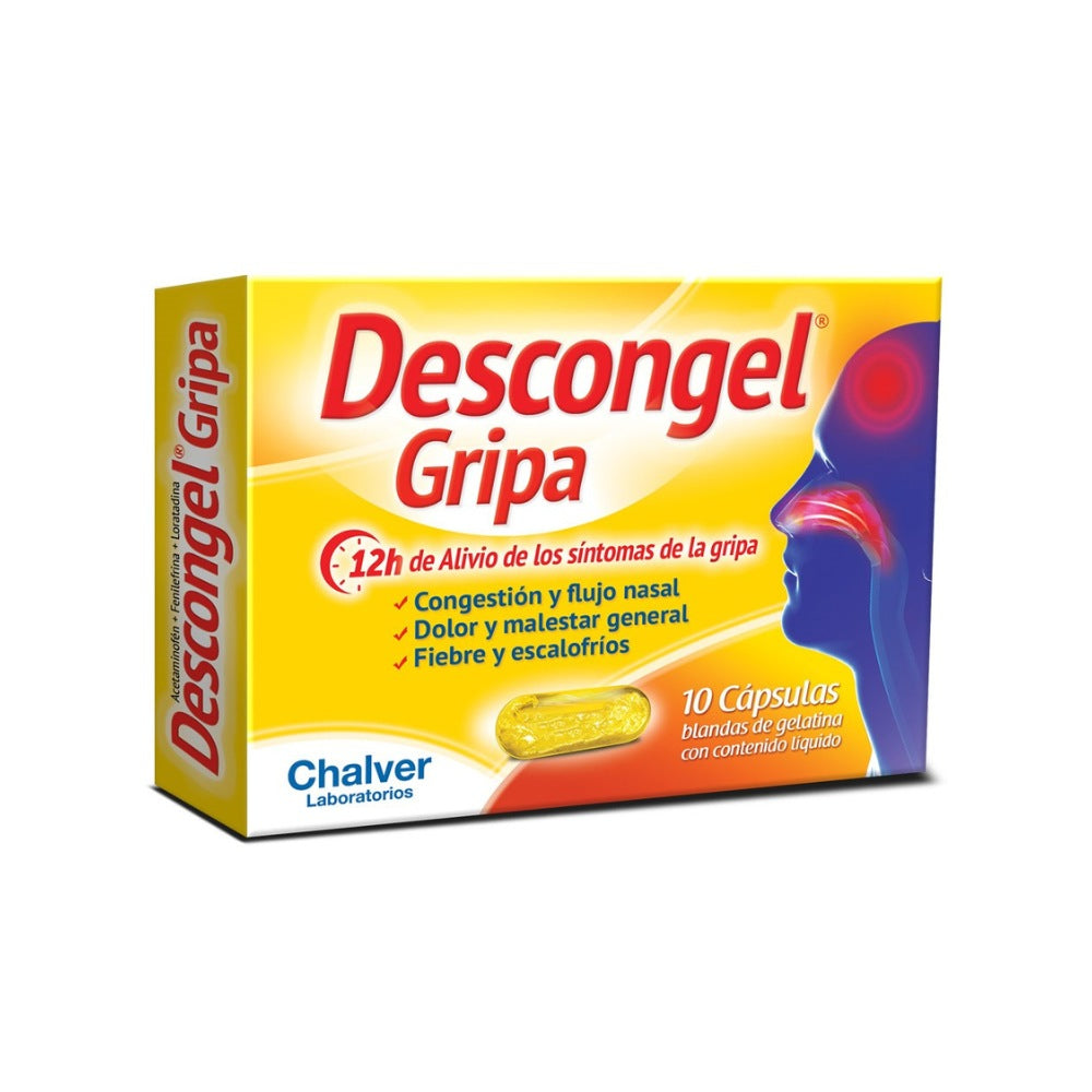 DESCONGEL GRIPA CBG CAPSULAS CAJA X 10 UNDS