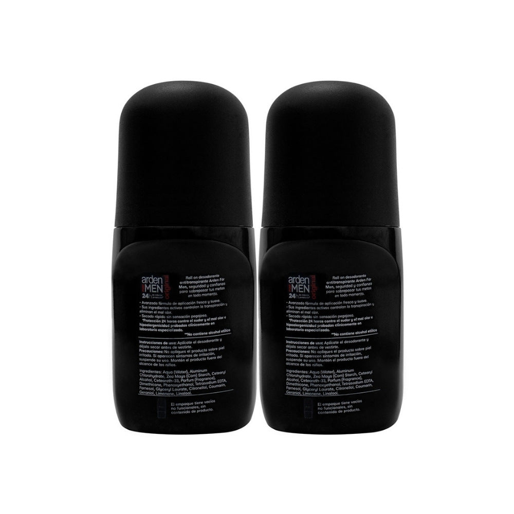 DESODORANTE ARDEN FOR MEN ORIGINAL PROM ROLL ON 2 X 50ML