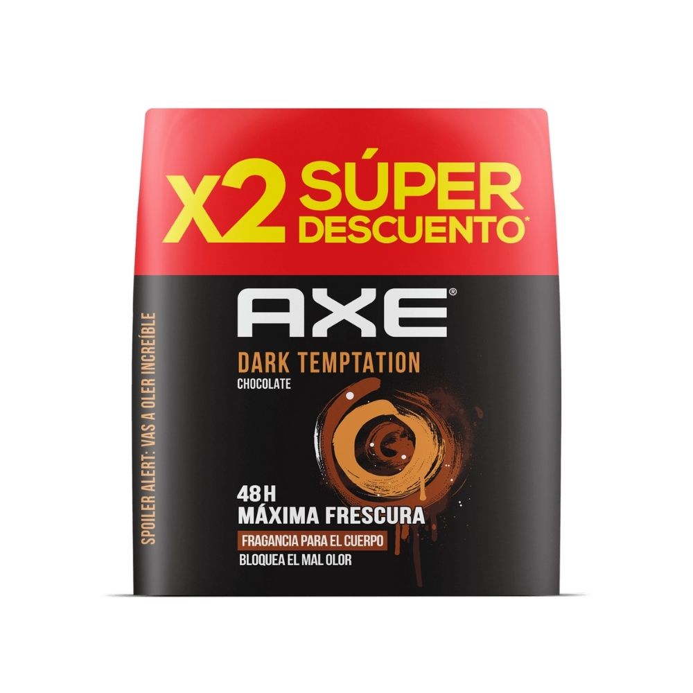 DESODORANTE AXE DARK TEMPTATION BODY P.E. SPRAY 2 X 96G