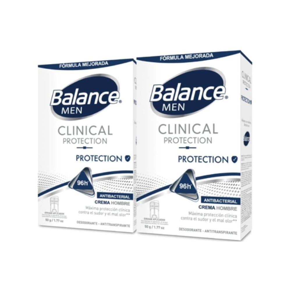DESODORANTE BALANCE CLINICAL PROTECTION HOMBRE CAJA 2X50G P.ESPECIAL