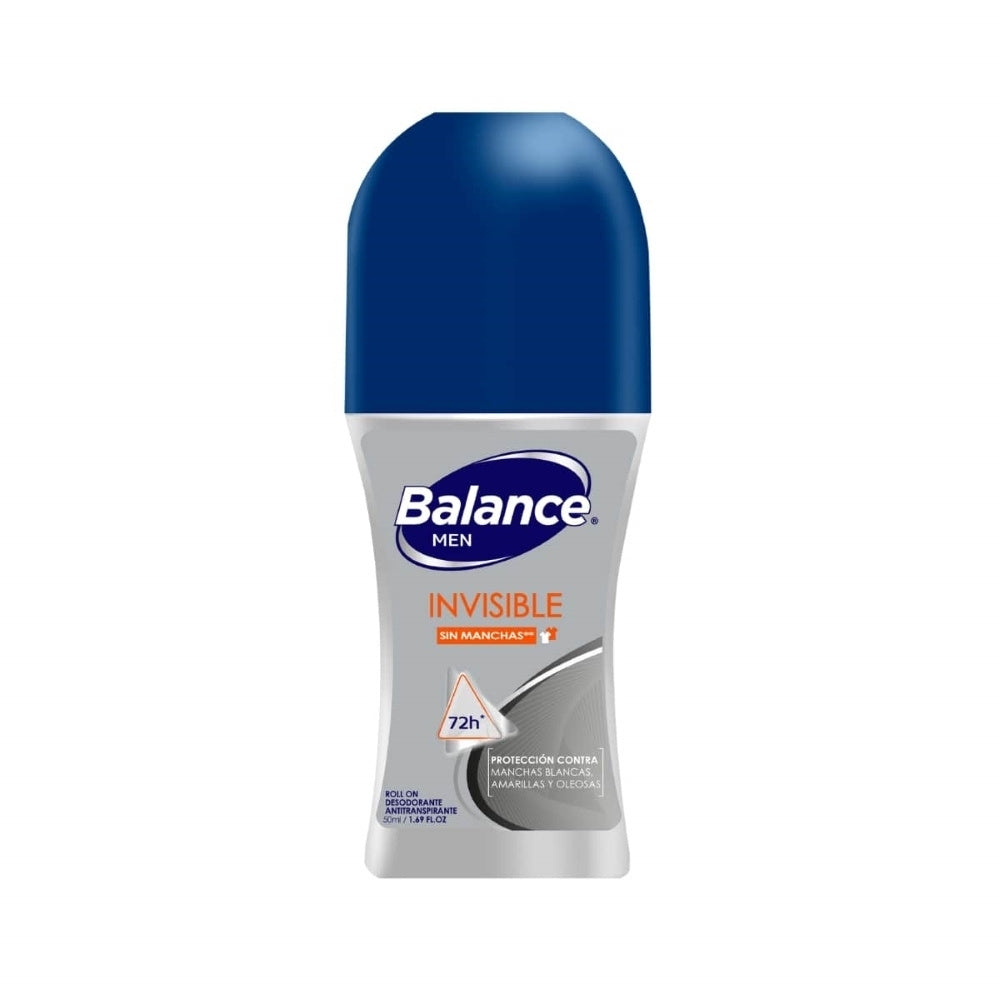 DESODORANTE BALANCE INVISIBLE HOMBRE ROLL ON 50 ML