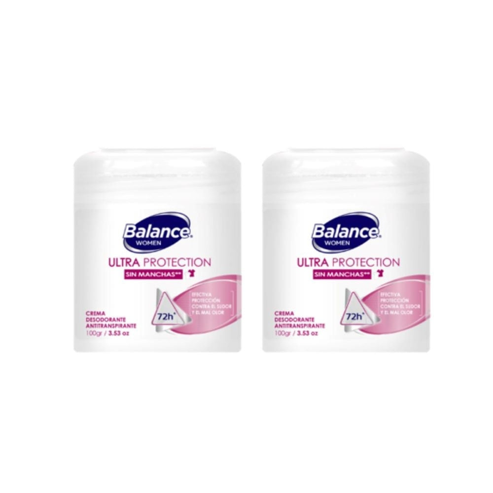 DESODORANTE BALANCE ULTRA PROTECCION MUJER POTE 2 X 100G