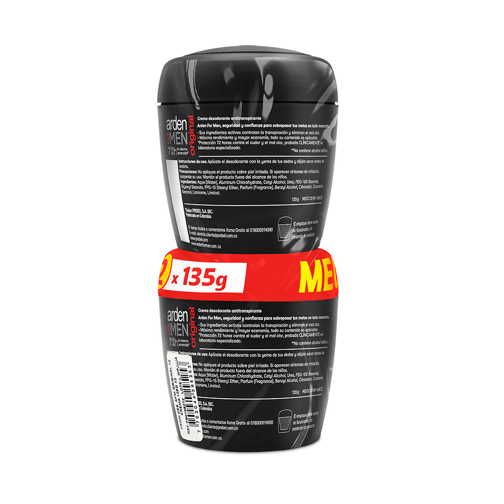 DESODORANTE CREMA ARDEN FOR MEN 2 P.E POTE 135 G
