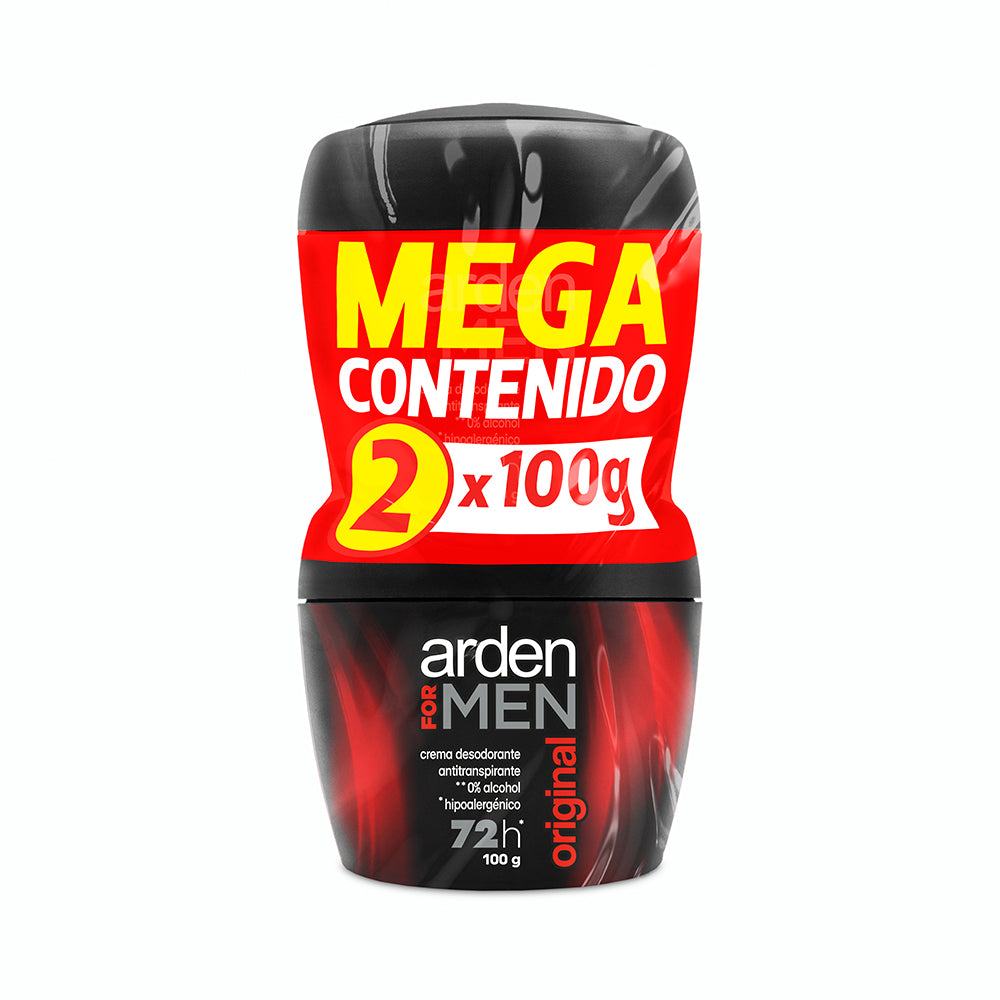 DESODORANTE CREMA ARDEN FOR MEN P.E POTE 2 X 100G