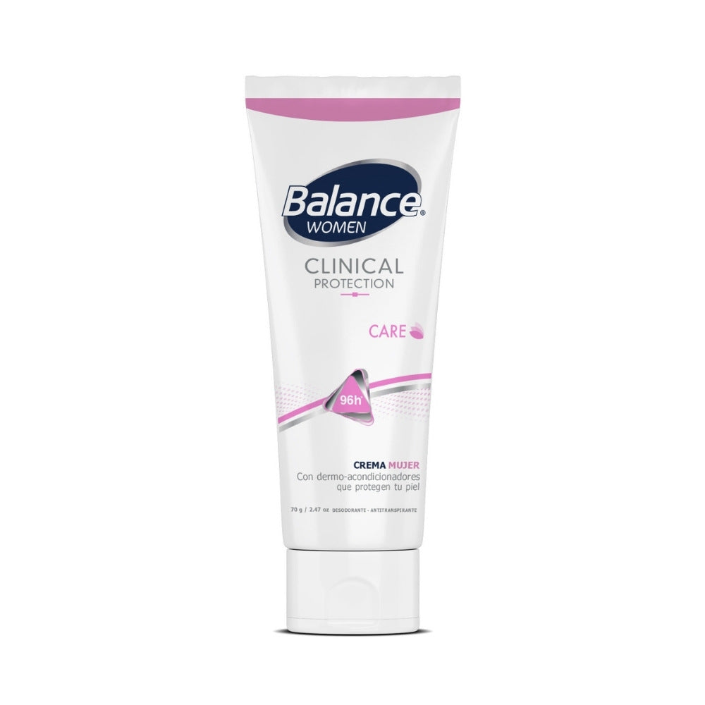 DESODORANTE CREMA BALANCE CLINICAL CARE MUJER TUBO 70 G